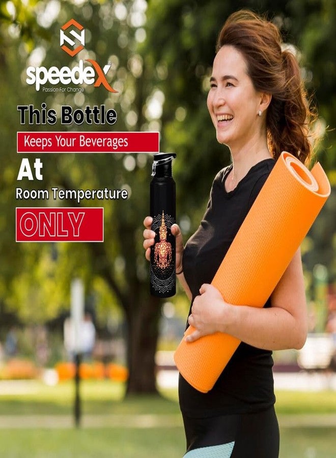 Speedex Water Bottle 1 LTR, Meet Your Soul, Stainless Steel, 1 Litre Flipper Bottles for Girls, Boys, Adults & Kids, Gym, Sports, Fridge Use, Perfect for School & Office - Single Bottle Set, 1000 ml - Image 2